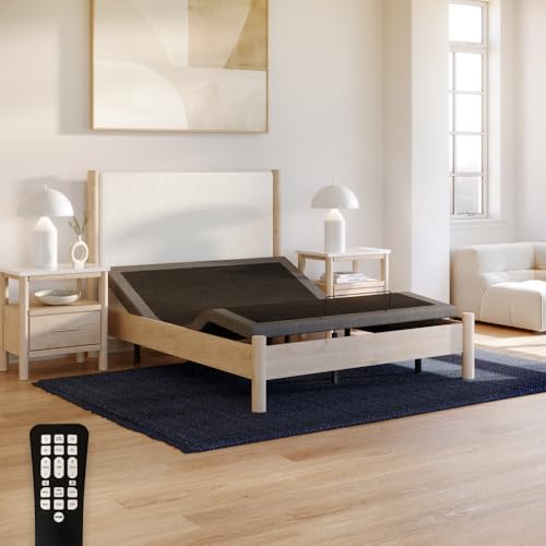 Adjustable Comfort Upholstered Adjustable Bed Base 2.0 with Upgraded Motors
